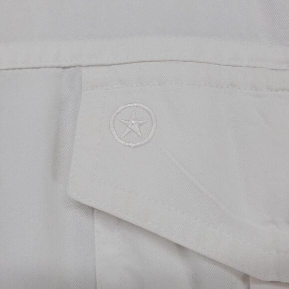 Converse One Star Button Up Shirt Mens XL Ivory Long Sleeve Thick Casual - Picture 10 of 16